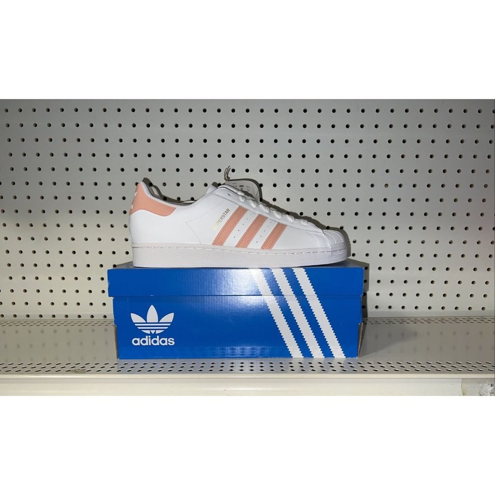 adidas White and Pink Athletic Shoes